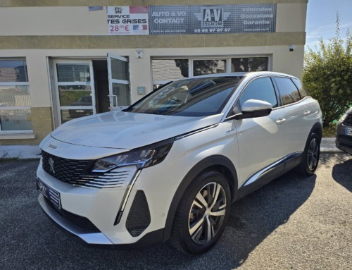 PEUGEOT 3008 HYBRID 225CH E-EAT8 ALLURE Du 04.11.2021 – 125 000 KMS – 19 490 €