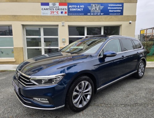 VOLKSWAGEN PASSAT SW 2.0 TDI EVO SCR 150CH DSG7 ELEGANCE Du 24.03.2021 – 115 900 KMS – 22 990 €