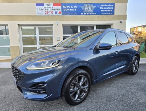 FORD KUGA ST-LINE 2.5 DURATECH 190CH FHEV I-AWD POWERSHIFT Du 28.12.2021 – 87 000 KMS – 20 490 €