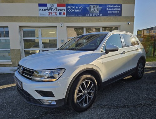 VOLKSWAGEN TIGUAN 1.4 TSI 150CH ACT BMT CONFORTLINE Du 05.10.2016 – 126 500 KMS – 16 990 €