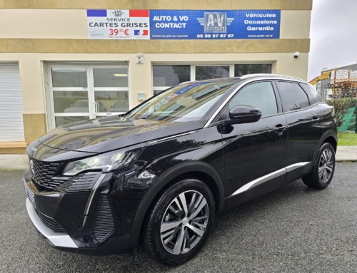 PEUGEOT 3008 PURETECH 130CH ALLURE PACK EAT8 Du 15.04.2021 – 57 900 KMS – 18 990 €