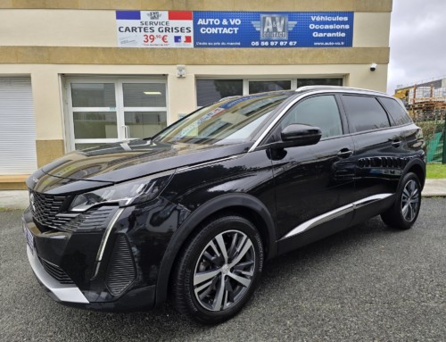 PEUGEOT 5008 PURETECH 130CH ALLURE PACK EAT8 7PL Du 03.02.2021 – 82 300 KMS – 20 990 €