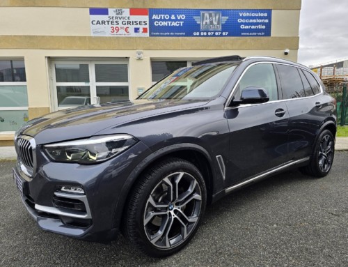 BMW X5 G05 XDRIVE 30d 265ch BVA8 XLINE Du 30.04.2019 – 119 500 KMS – 45 990 €